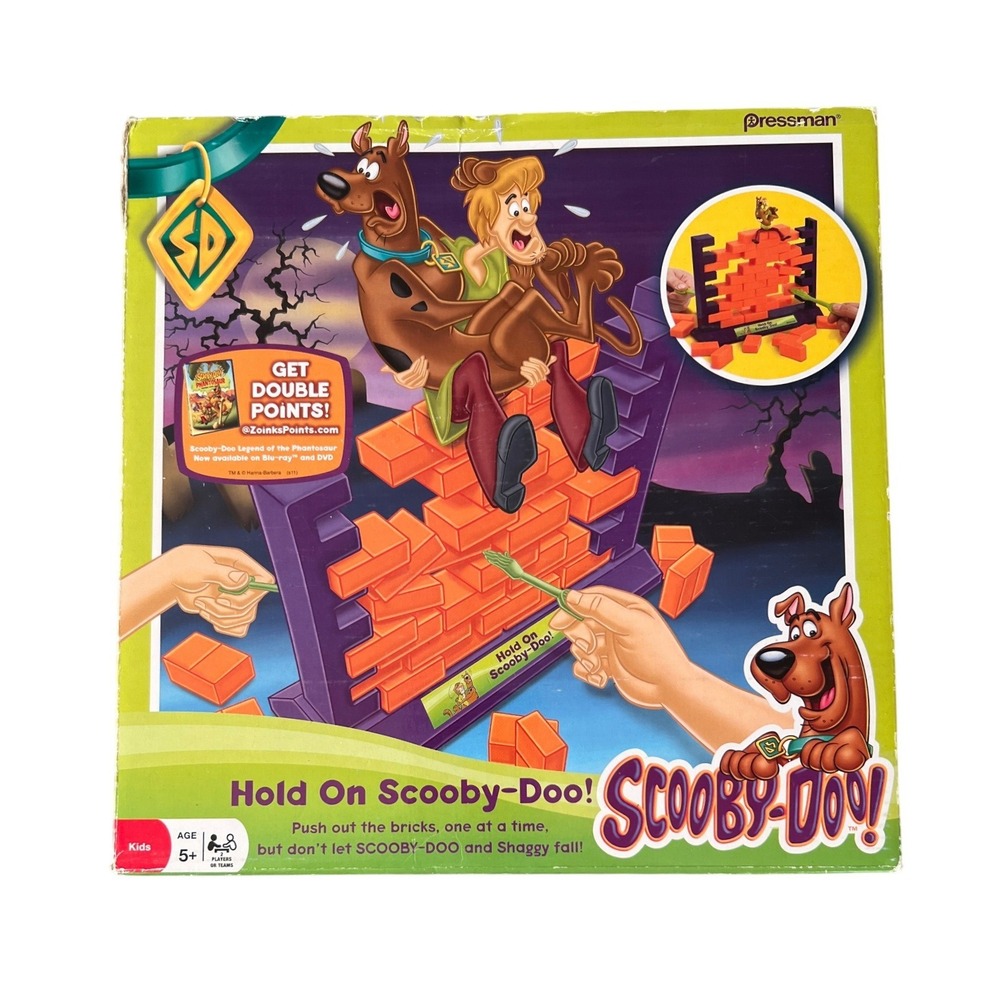 Hold On Scooby-Doo Board Game Pressman 4227A Skill and Action Game 2011